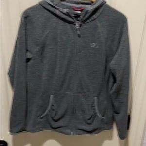 north face gray fleece jacket